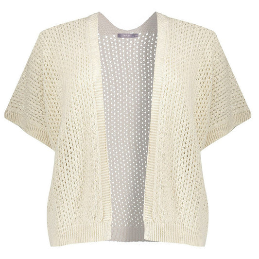 GEISHA VEST AJOUR OFF-WHITE
