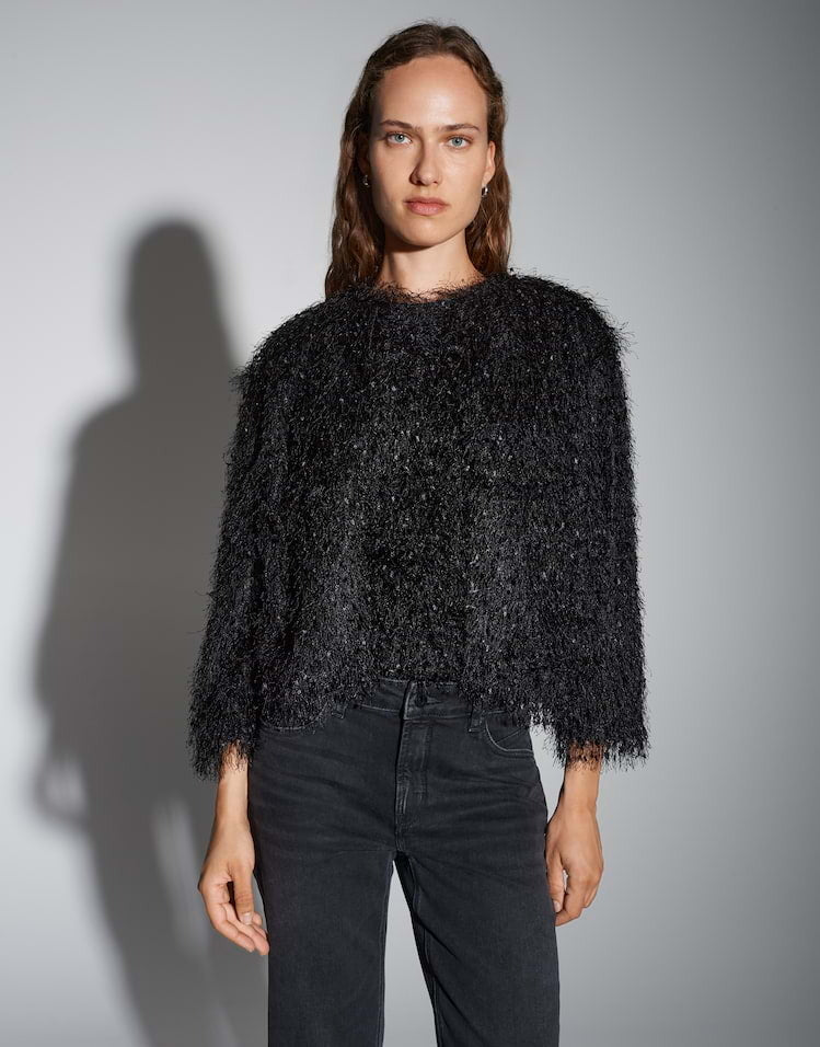 SOMEDAY VEST UFEATHER BLACK