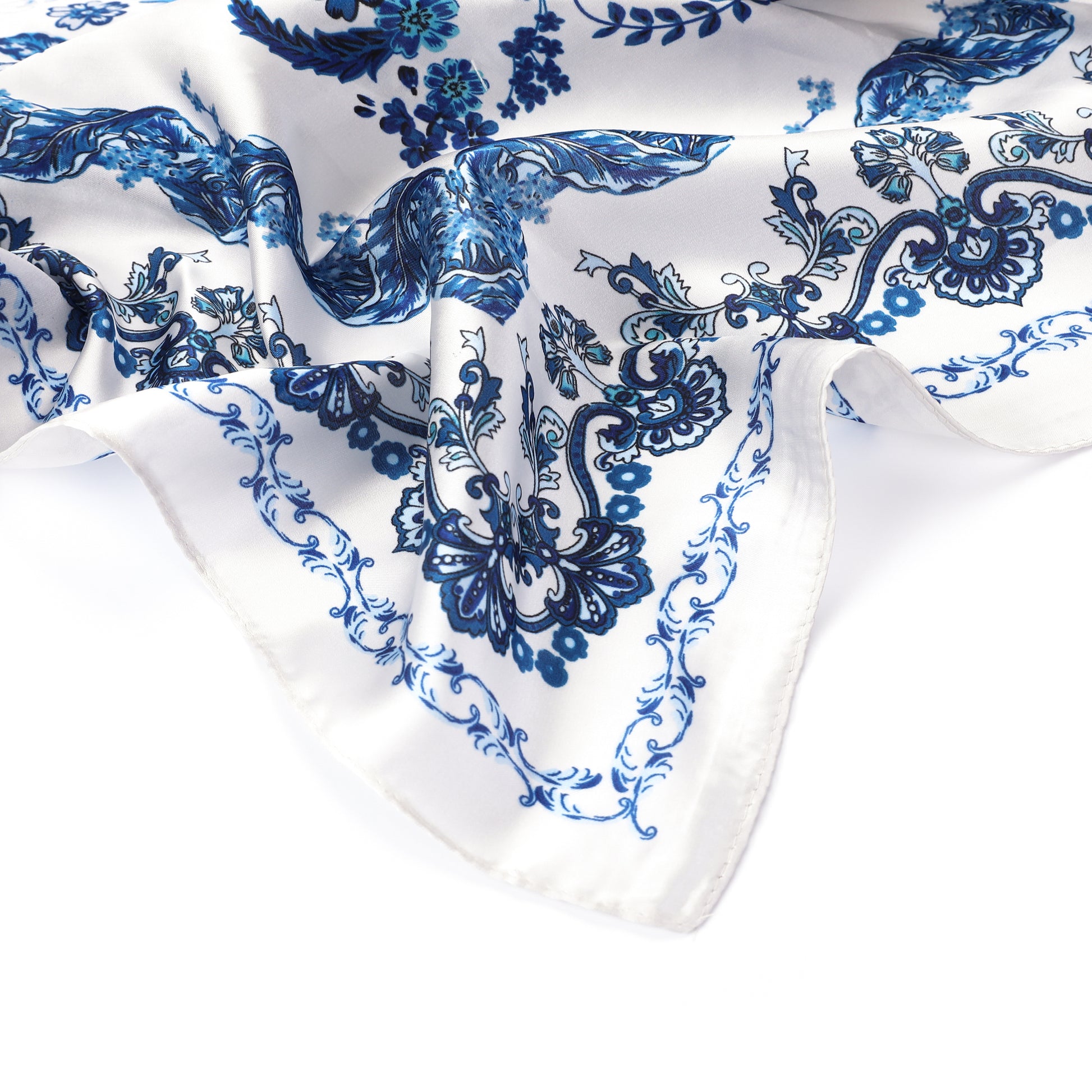MICHELLE SJAALTJE FLOWERPRINT WHITE/BLUE