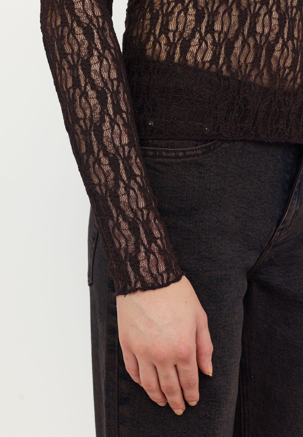 SOFT REBELS TOP OLENA CHOCOLATE PLUM
