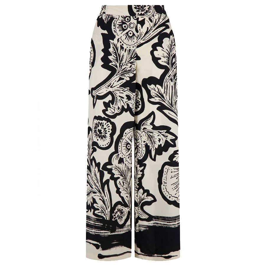 ZUSSS BROEK MET BORDERPRINT ZWART/SOFT KIT