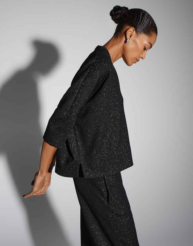 SOMEDAY SWEATSHIRT USHIMMER BLACK