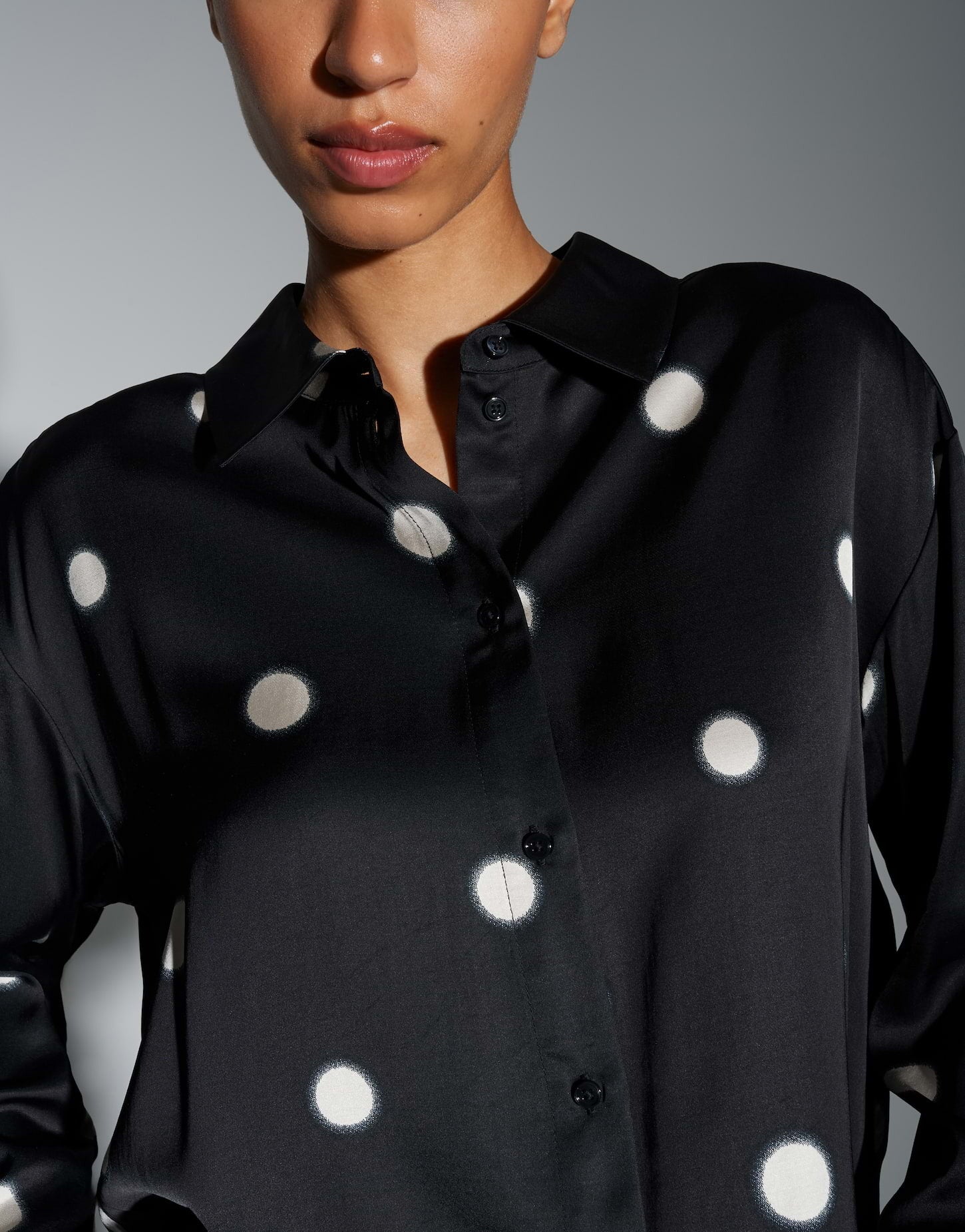 OPUS BLOUSE FAMENA DOT BLACK