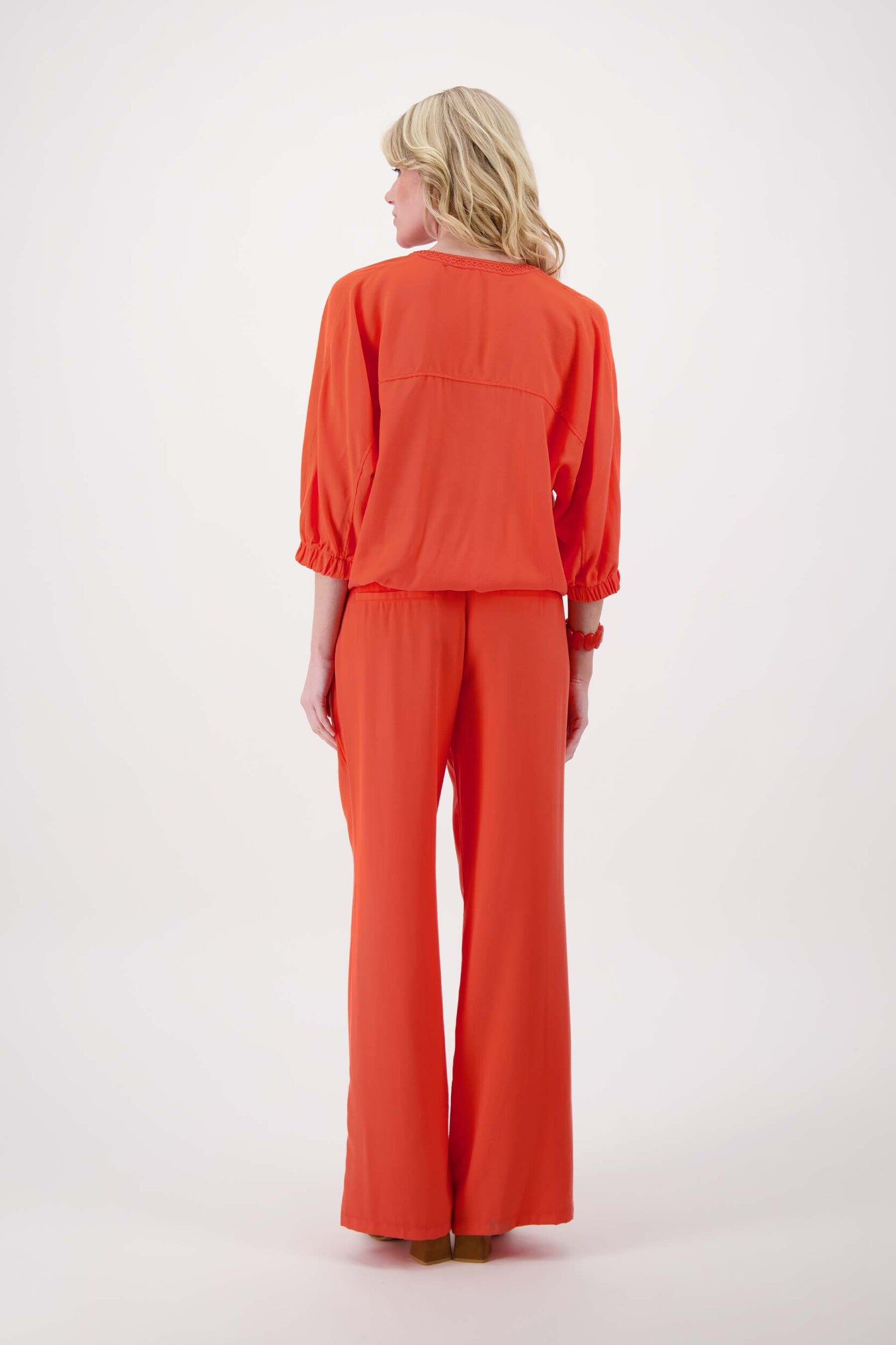 ZUSSS BROEK LYOCELL TWILL CORAL
