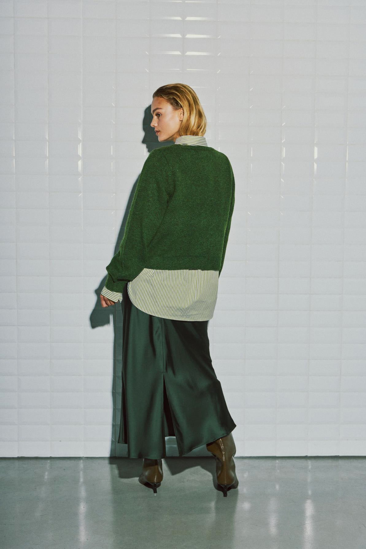 WITHBLACK TRUI LIZA WINTER GREEN MELANGE