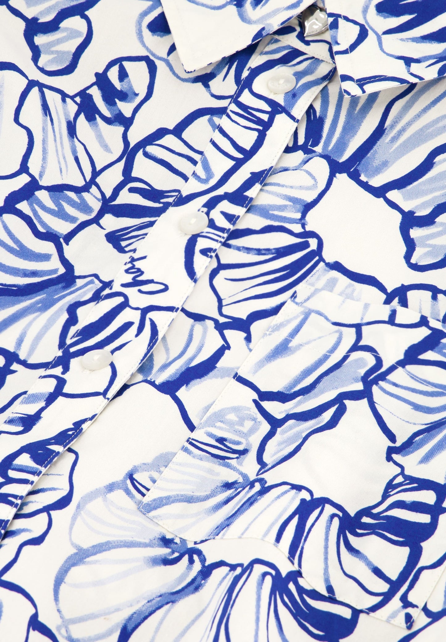 FABIENNE CHAPOT BLOUSE HAIDY COSY WHITE/COBALT