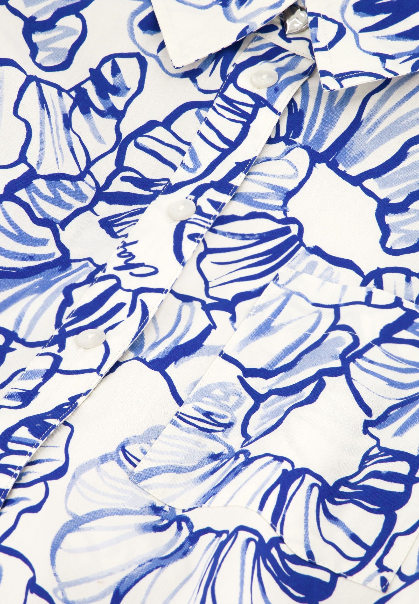 FABIENNE CHAPOT BLOUSE HAIDY COSY WHITE/COBALT