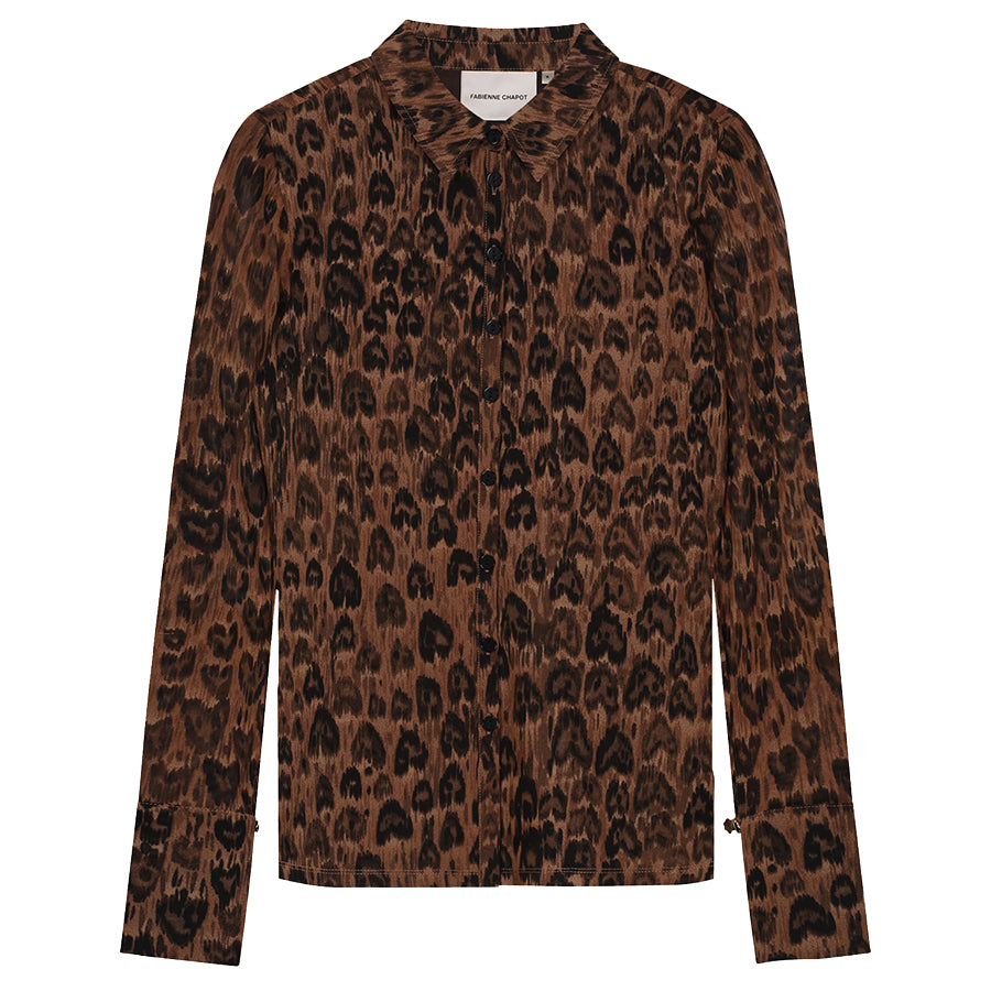 FABIENNE CHAPOT BLOUSE KEVIS BURNT SUGAR/BLACK