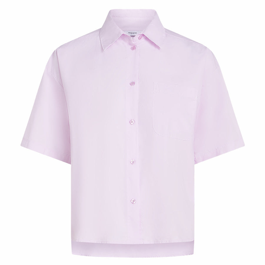 PENN&INK BLOUSE SHORT SLEEVES ORCHID