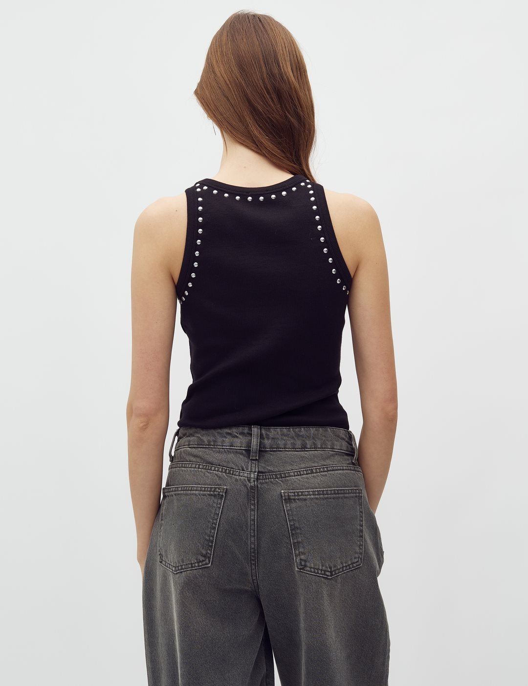MBYM TOP JAXSON STUDS BLACK