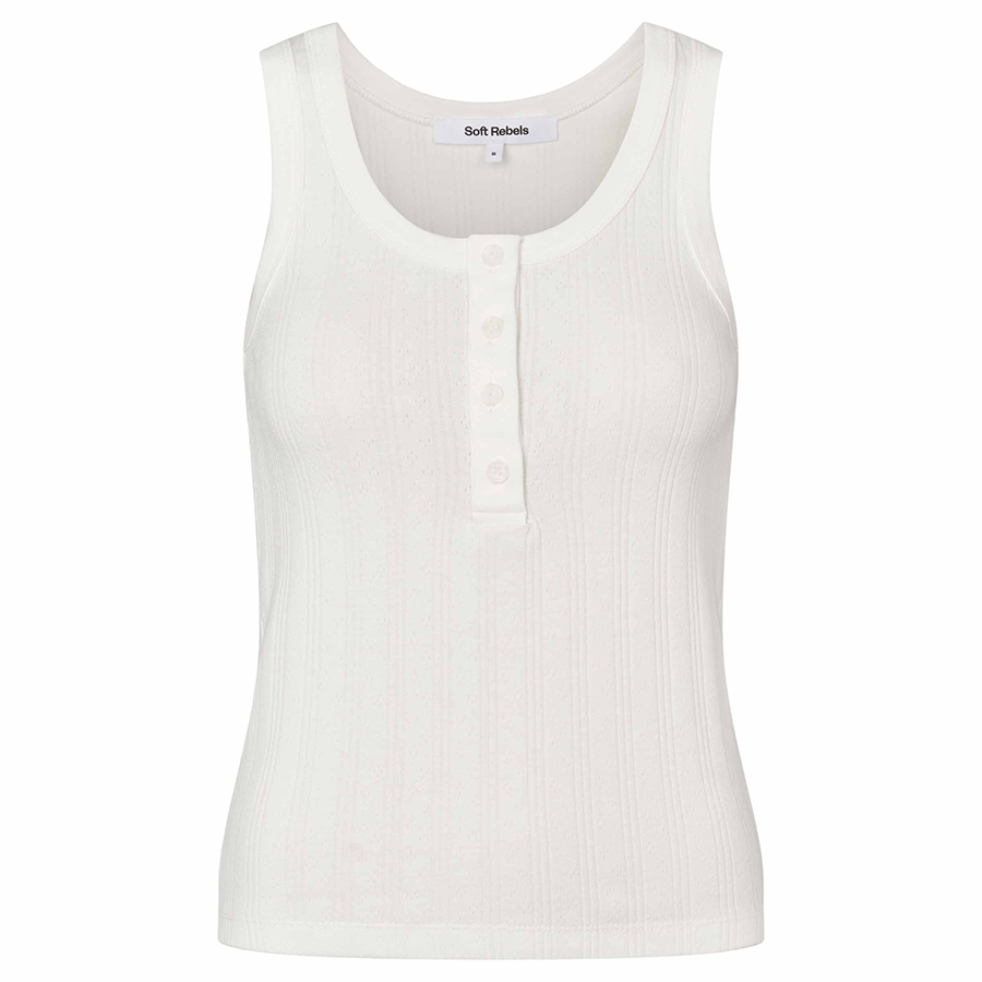 SOFT REBELS TOP ADELLE SNOW WHITE