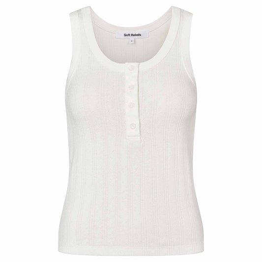 SOFT REBELS TOP ADELLE SNOW WHITE