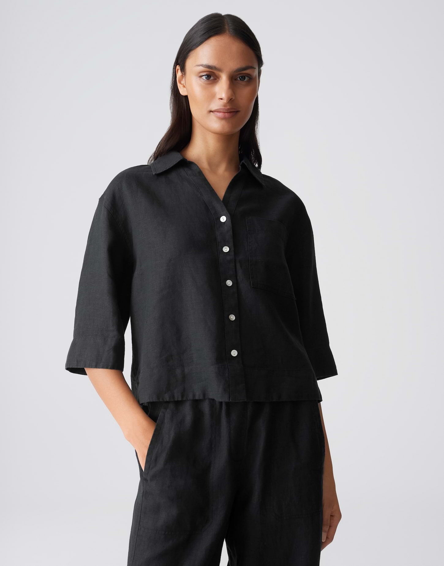 OPUS BLOUSE FLIPPA BLACK