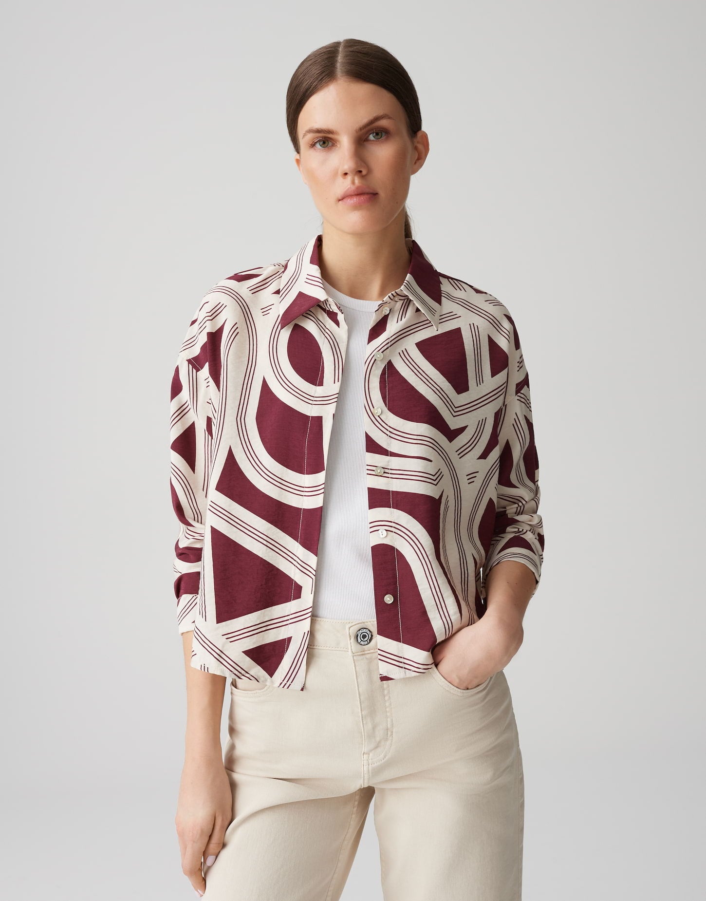 OPUS BLOUSE FAMENA LANE CASSIS