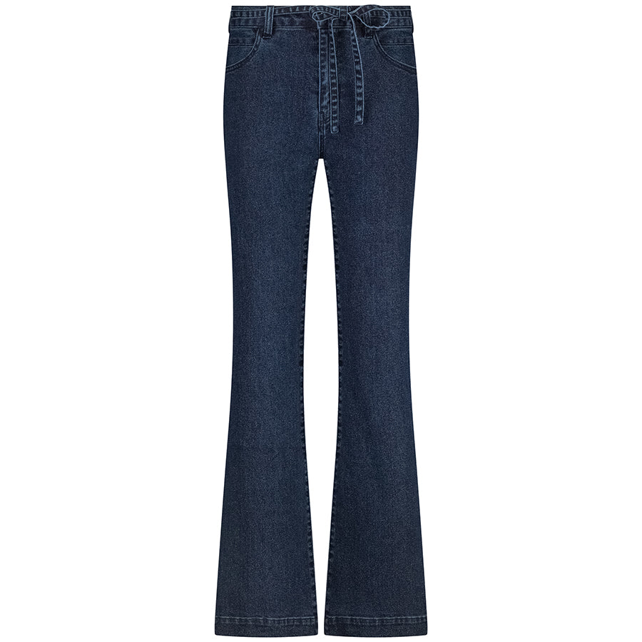 TRAMONTANA JEANS FLARED DARK BLUE DENIM