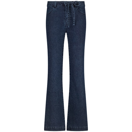 TRAMONTANA JEANS FLARED DARK BLUE DENIM