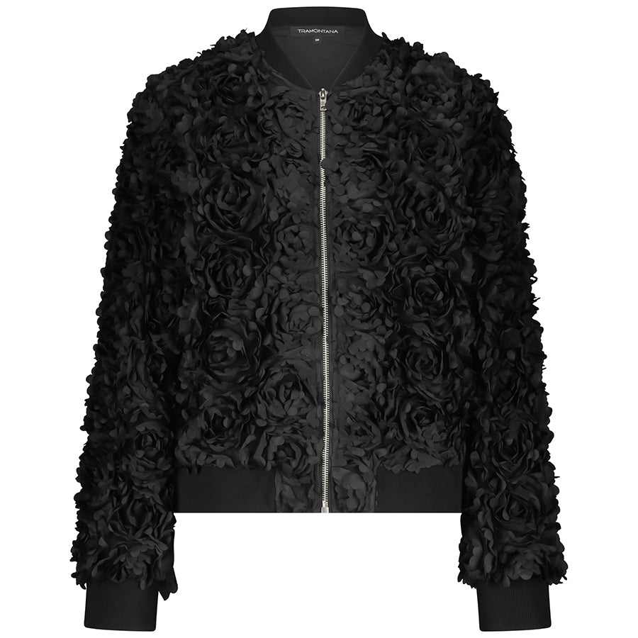 TRAMONTANA BOMBERJACK 3D FLOWERS BLACK