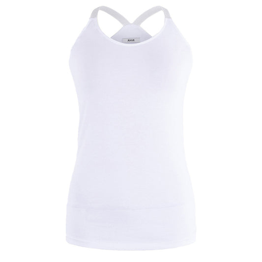 ANNA TOP MET LUREXBANDJES OFF-WHITE