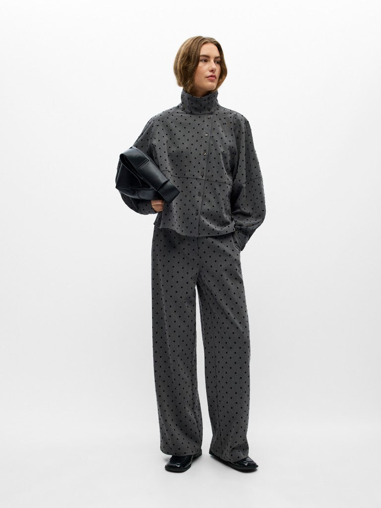 OBJECT JASJE MAXINE GUN METAL/BLACK DOTS