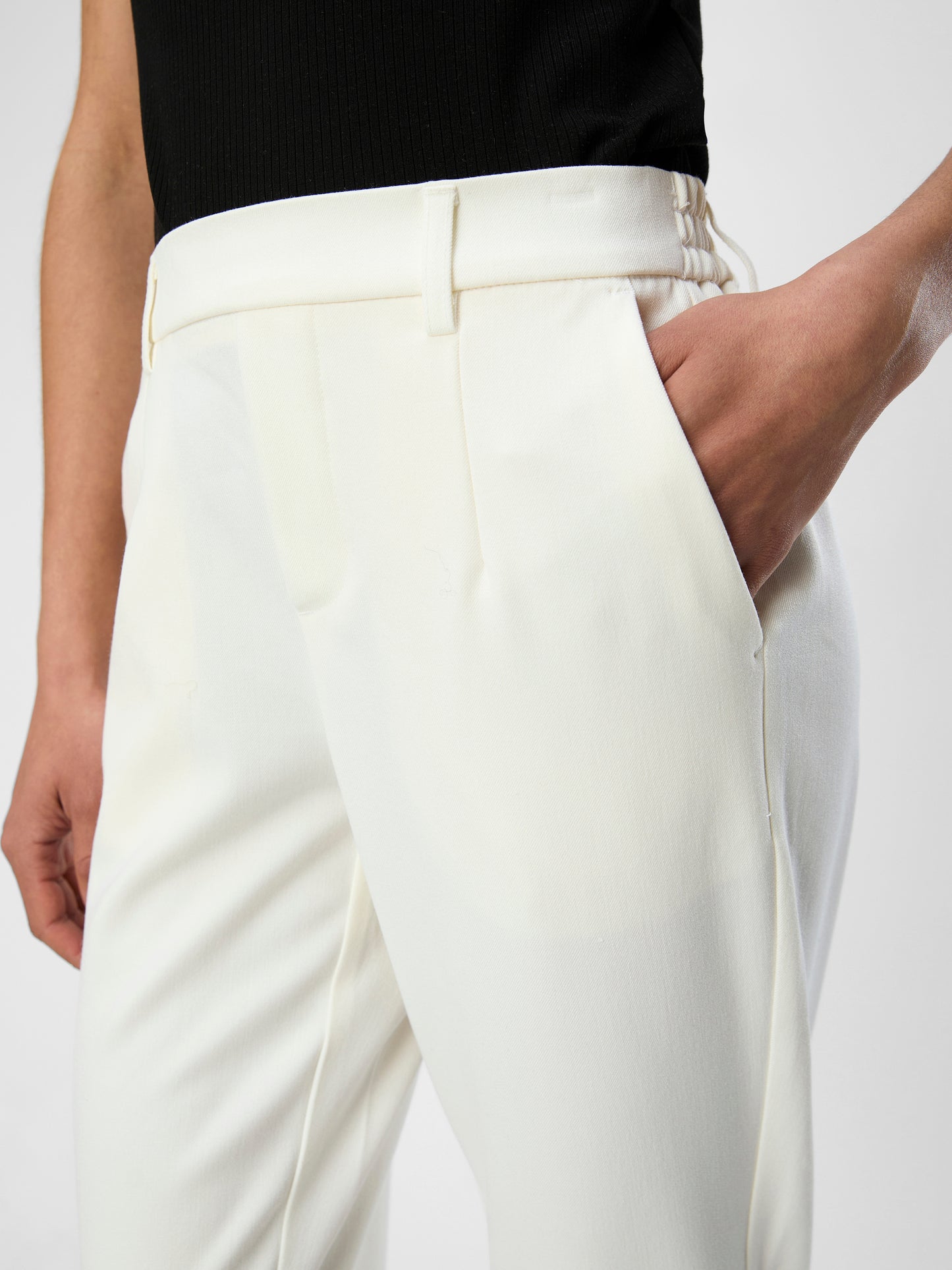 OBJECT BROEK LISA SLIM CLOUD DANCER