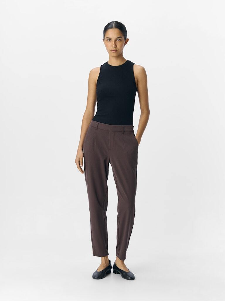 OBJECT BROEK LISA SLIM SEAL BROWN