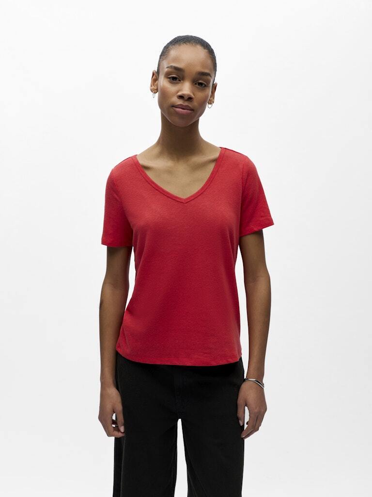 OBJECT T-SHIRT THEA POINSETTIA