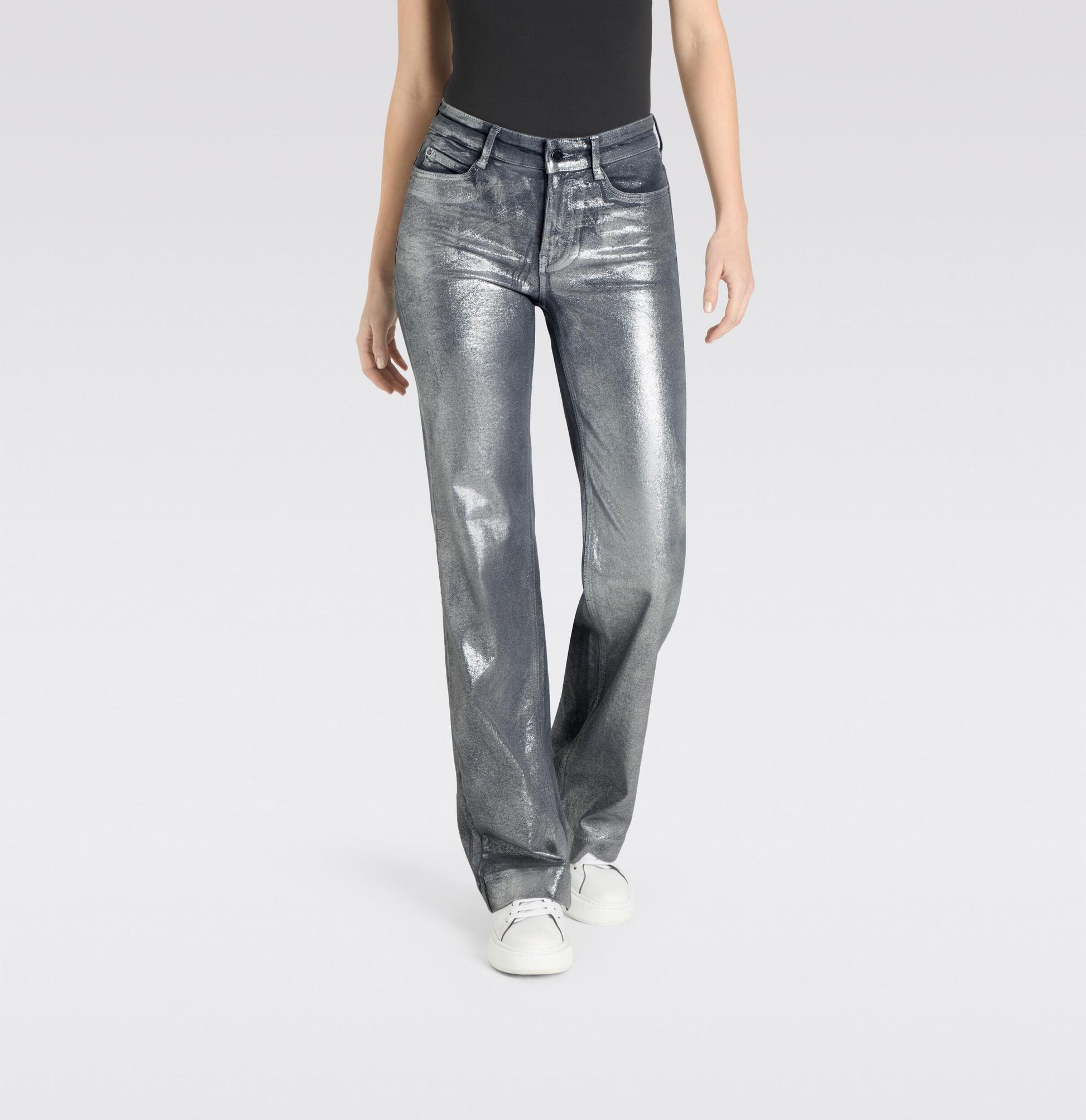 MAC JEANS DREAM WIDE SILVER COATED