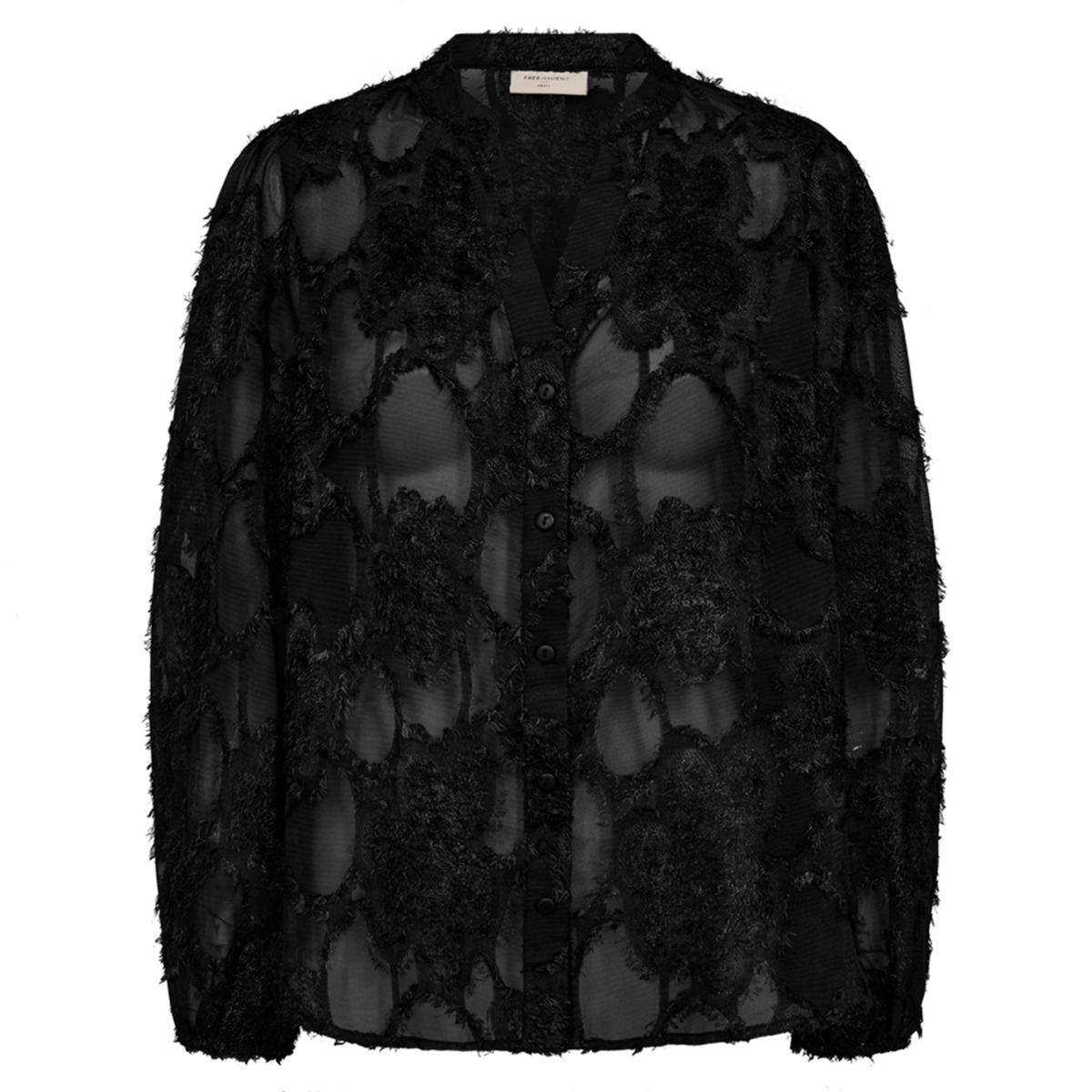 FREEQUENT BLOUSE JULU BLACK/GOLD