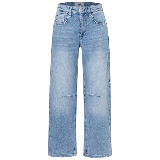 MAC JEANS OHIO BARREL LIGHT BLUE RANDOM WASHED