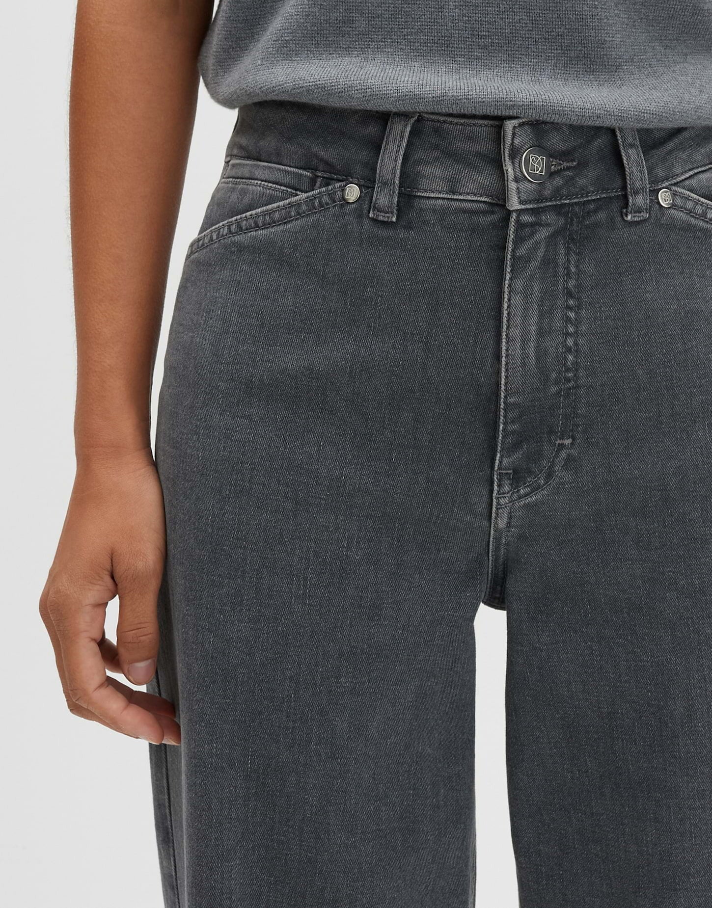 SOMEDAY JEANS CELLMA EDGE MID REFINED GREY