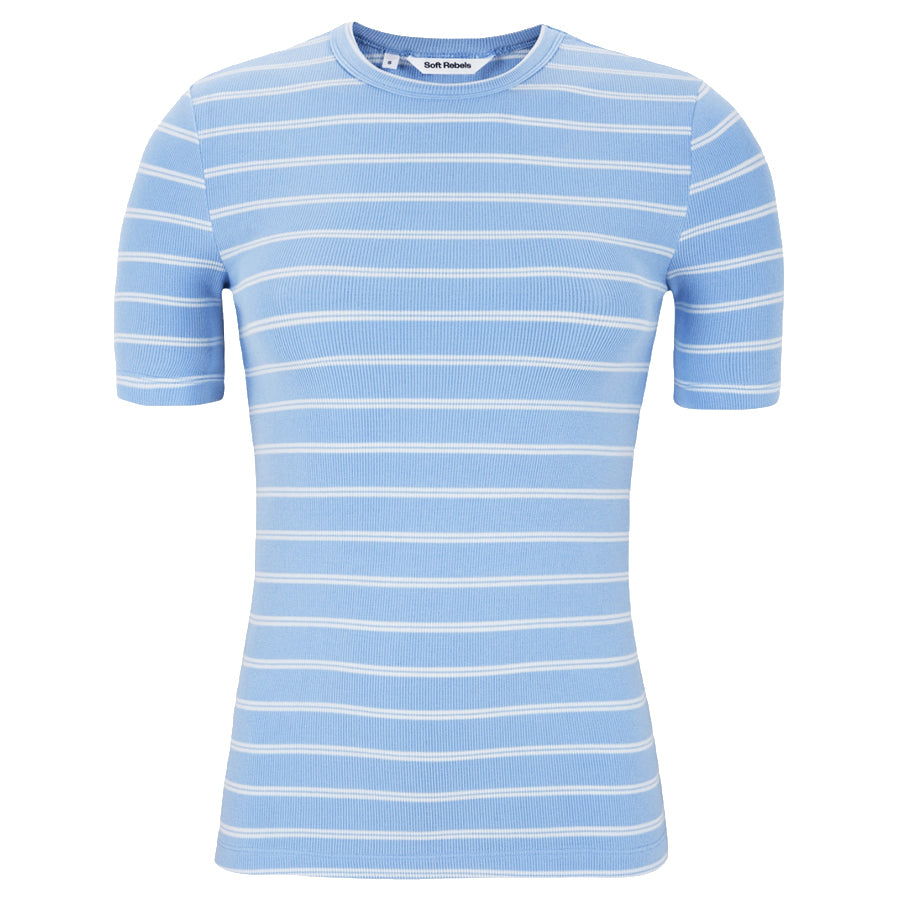 SOFT REBELS T-SHIRT FENJA STRIPE WINDSURFER