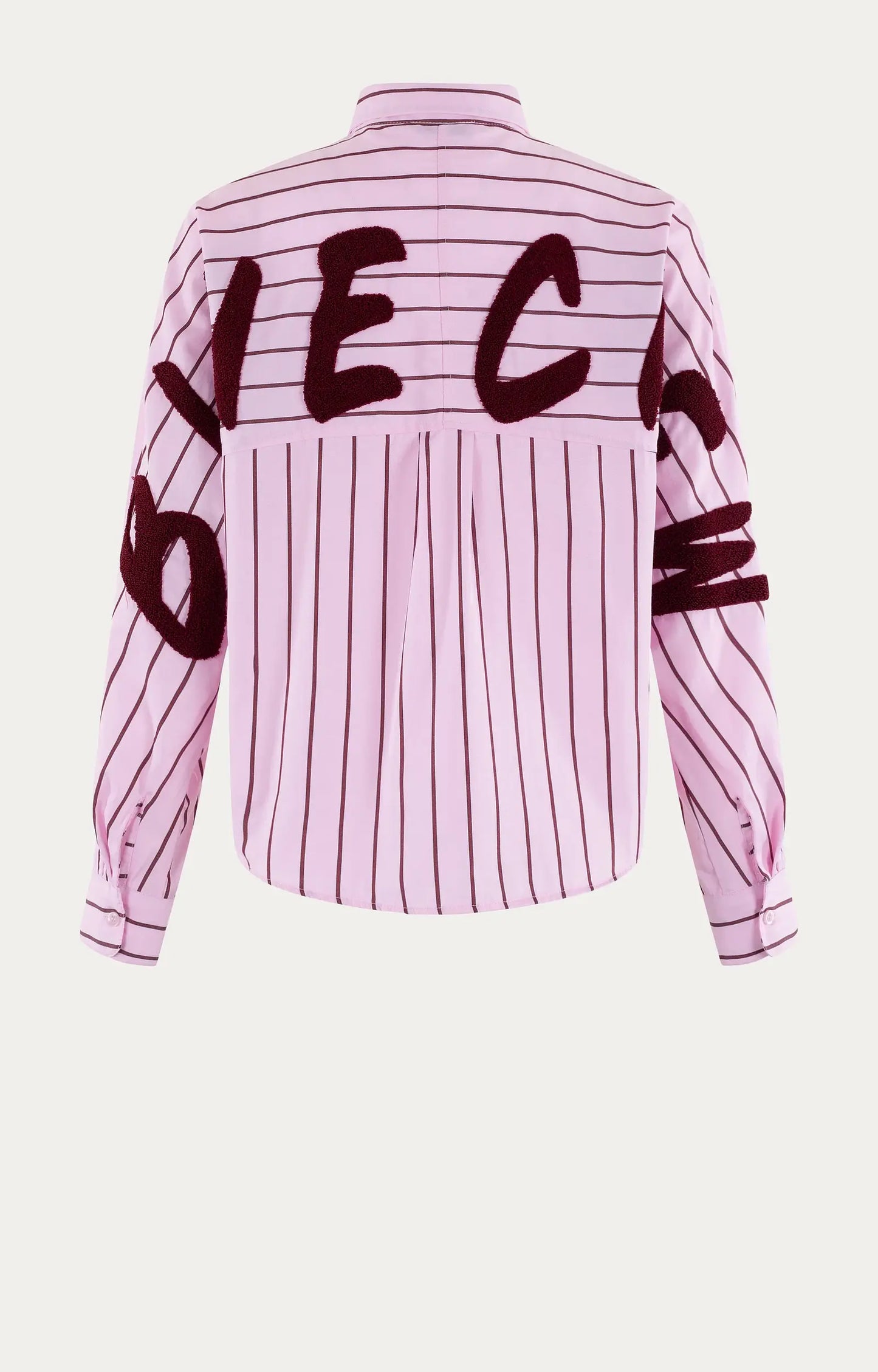 ANNA BLUE BLOUSE SAMMY PINK STRIPE