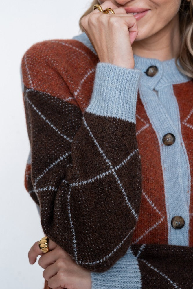 GEISHA TOFFEE/BROWN/LIGHT BLUE