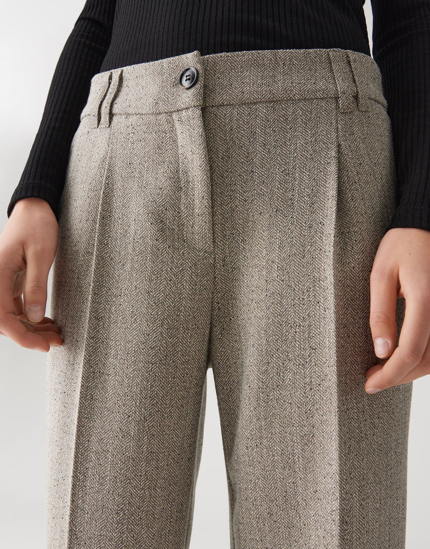 OPUS BROEK MEERI HERRINGBONE MACADAMIA