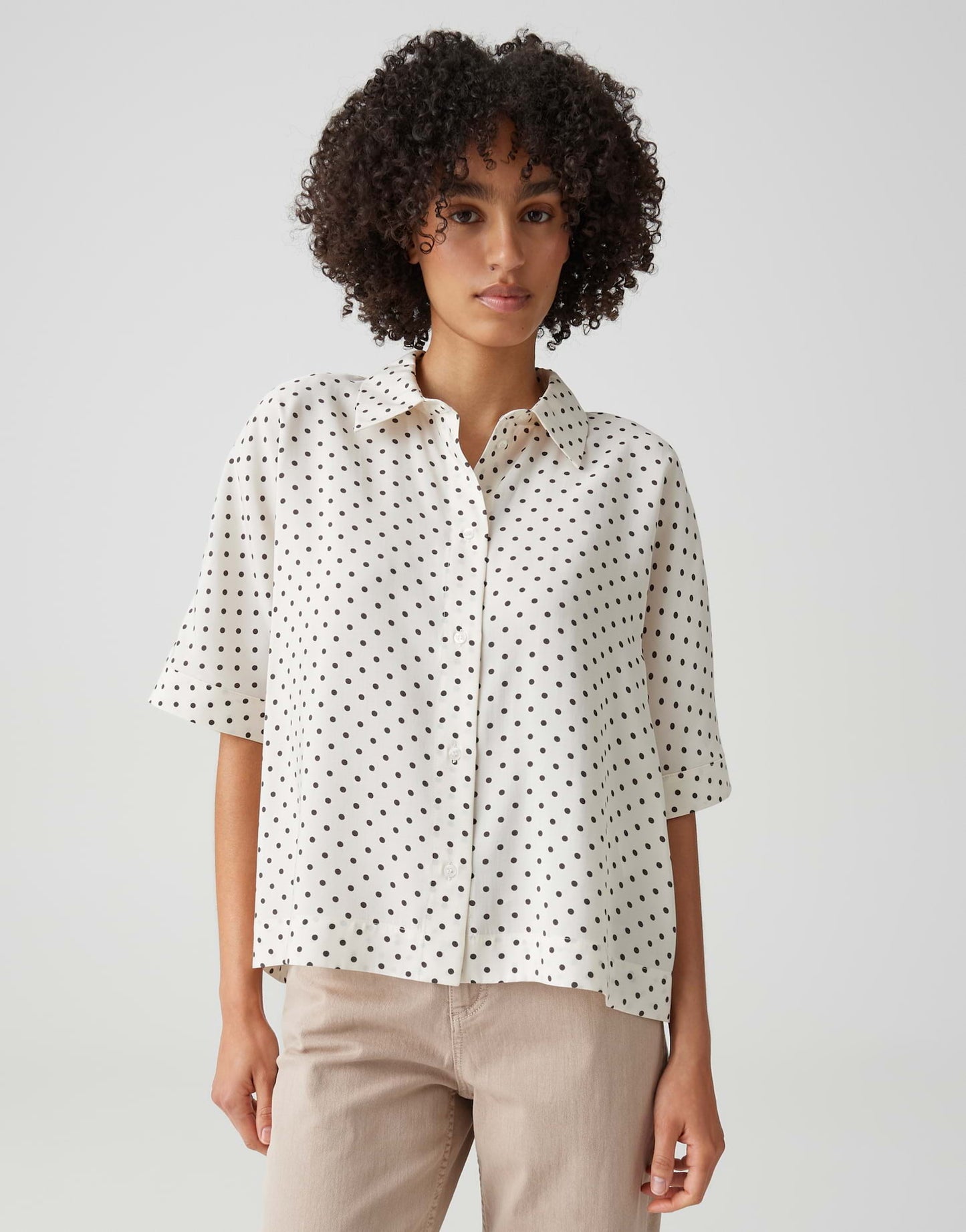 OPUS BLOUSE FARISE POLKADOT LIGHT COTTON