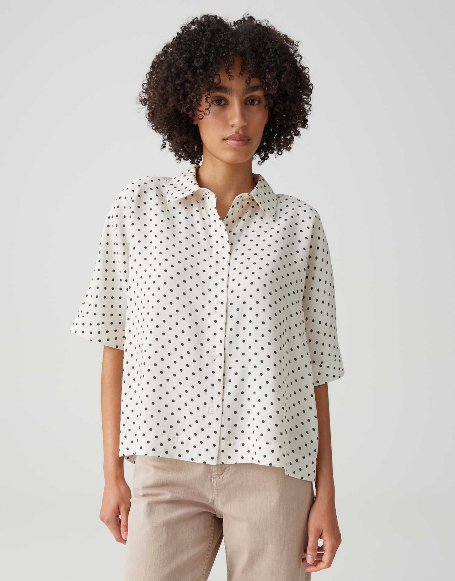 OPUS BLOUSE FARISE POLKADOT LIGHT COTTON