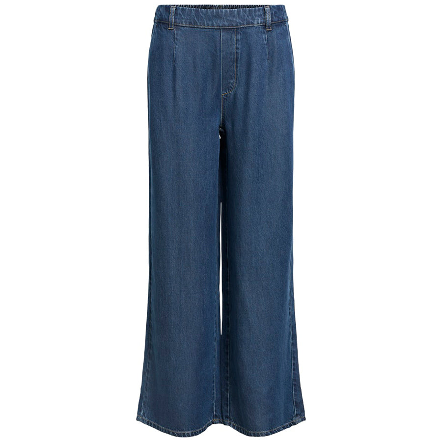 OBJECT BROEK FRAME DARK BLUE DENIM/RINSE WASH