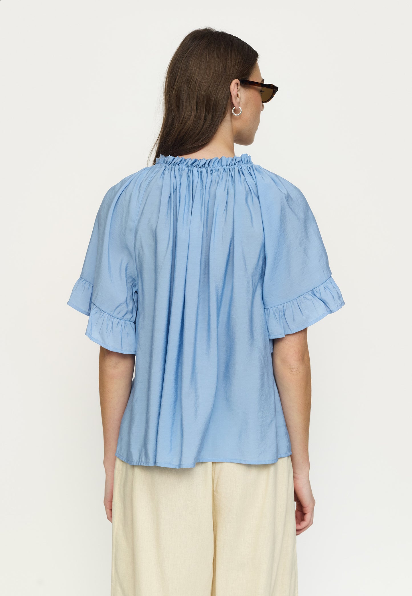 SOFT REBELS BLOUSE HAINA FOREVER BLUE