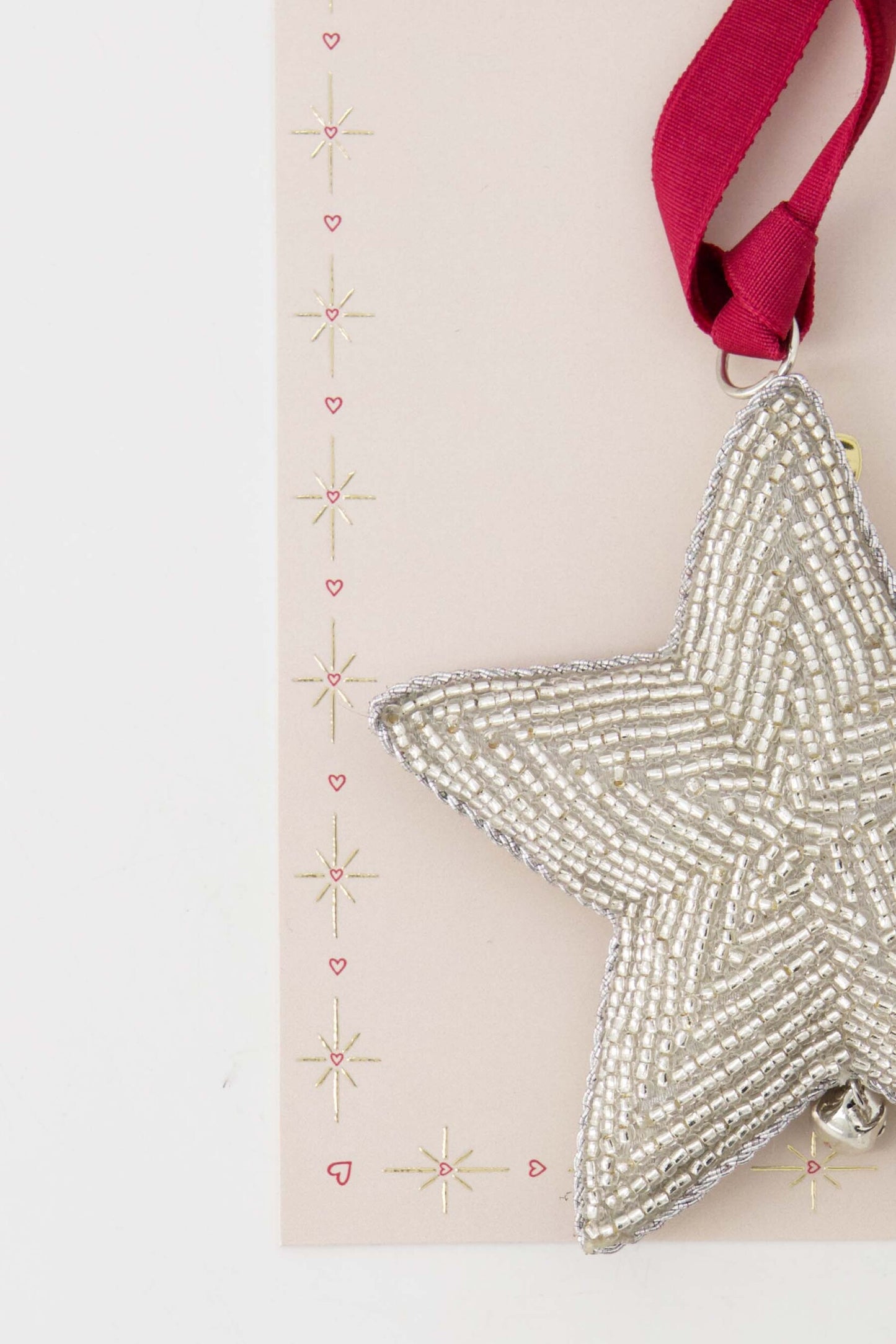 ZUSSS KERSTHANGER KRALEN STER ZILVER