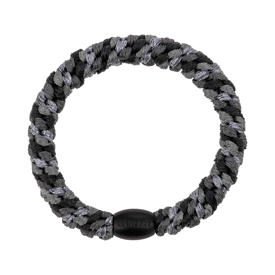 KKNEKKI HAARELASTIEK WHITE SILVER GLITTER STRIPE