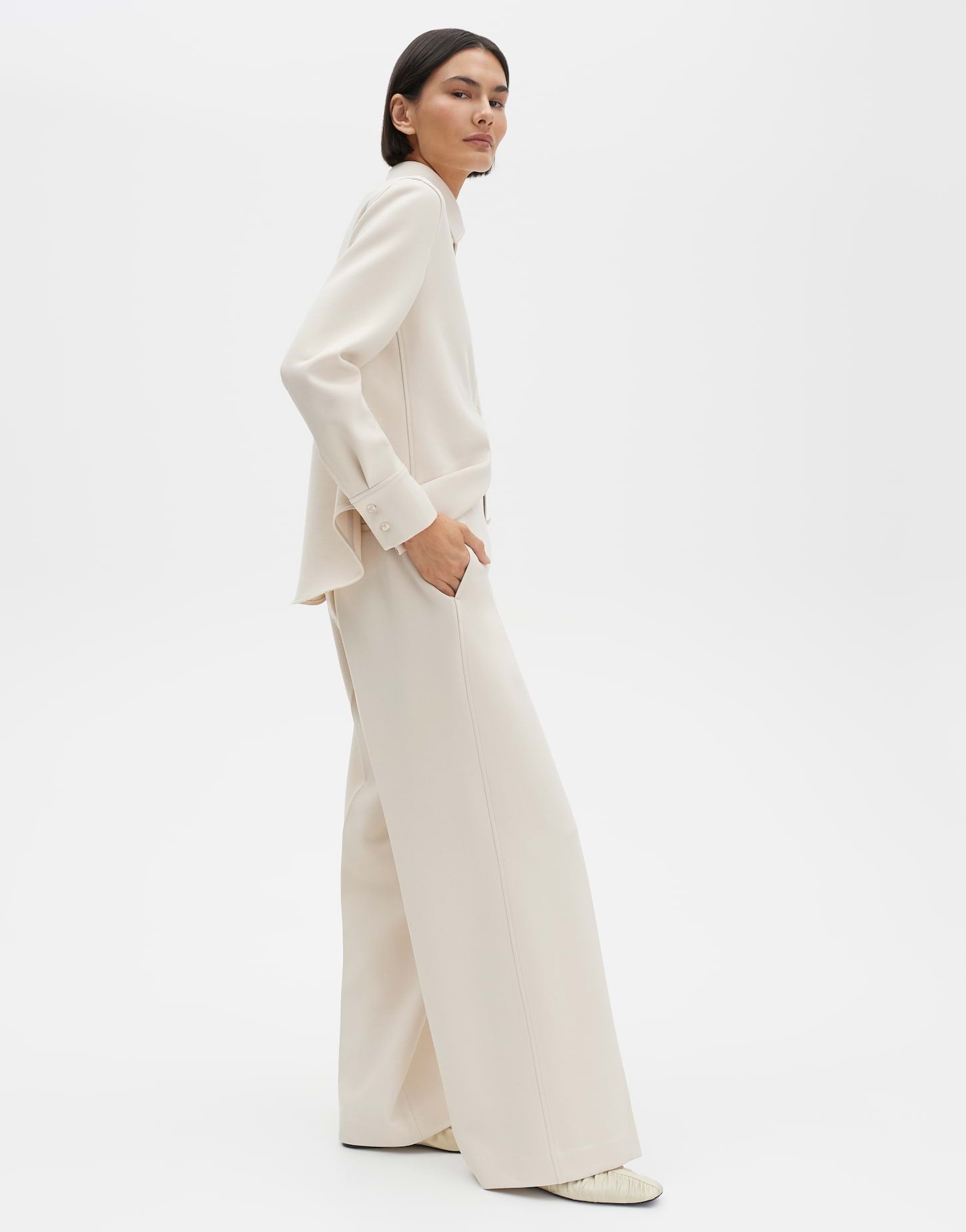SOMEDAY BROEK CHARLIE PALAZZO EASE NATURAL GLAZE