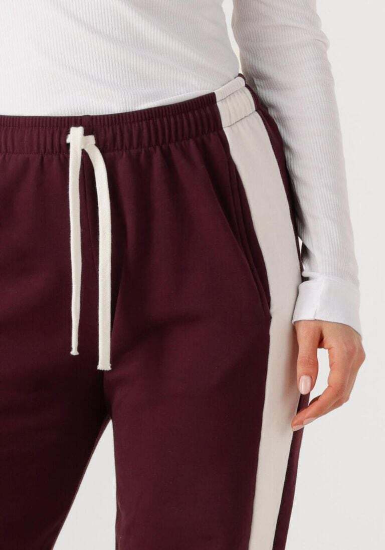 PENN&INK BROEK STRIPE AUBERGINE