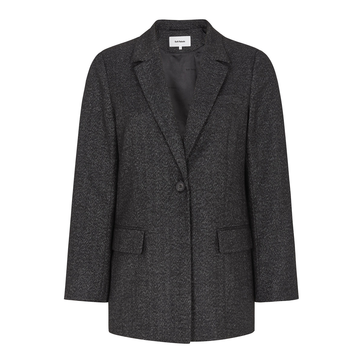 SOFT REBELS BLAZER PACE BLACK