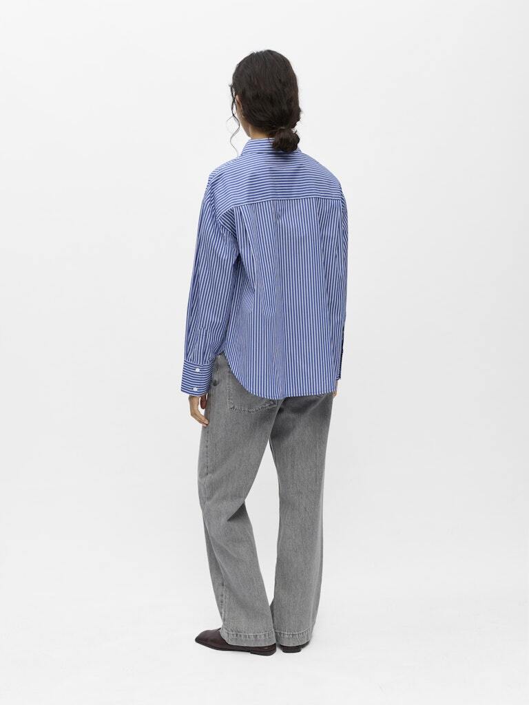 OBJECT BLOUSE ZILA CLEMATIS BLUE/WHITE