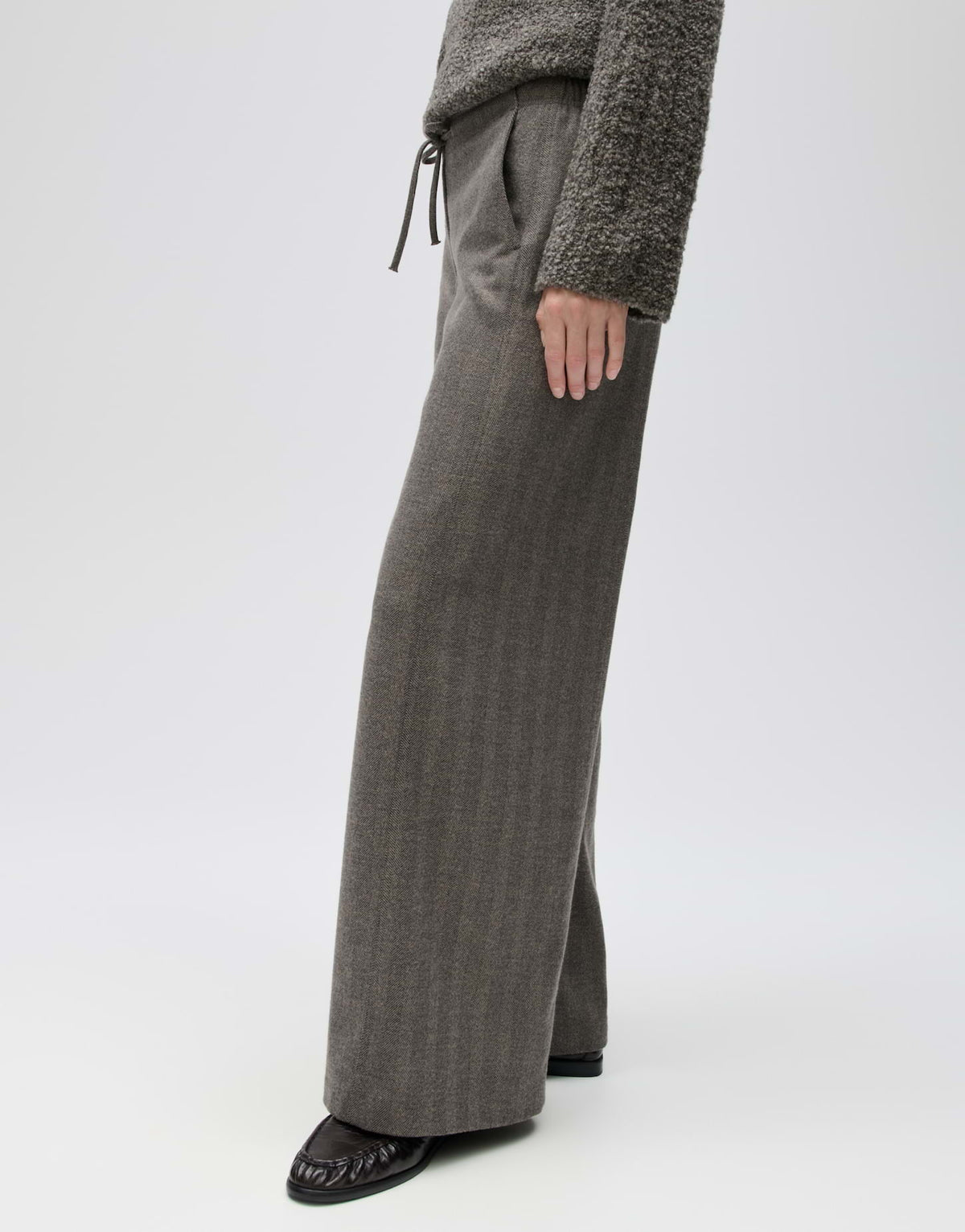 OPUS BROEK MELANE HERRINGBONE WARM GREIGE