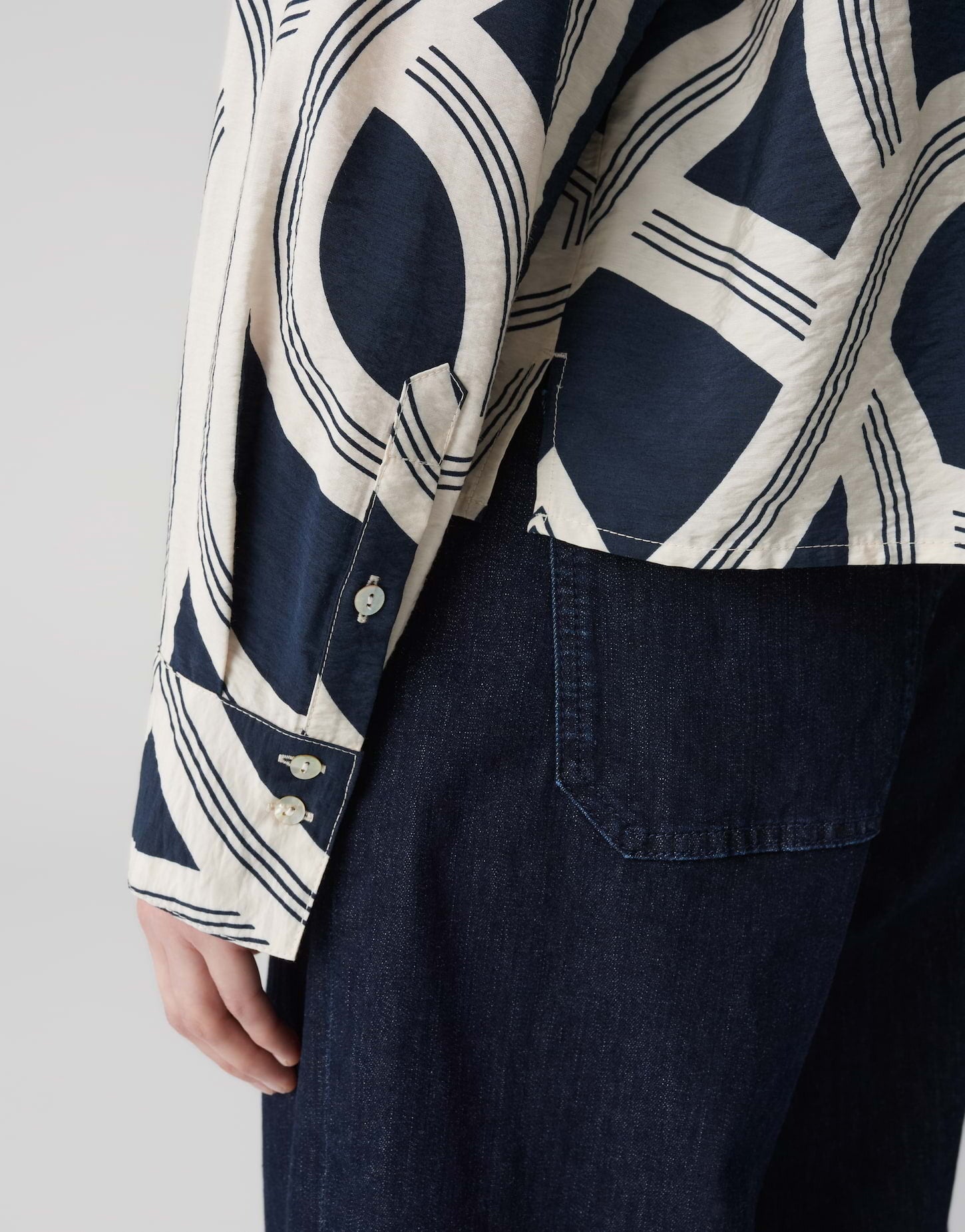 OPUS BLOUSE FAMENA LANE COAL BLUE