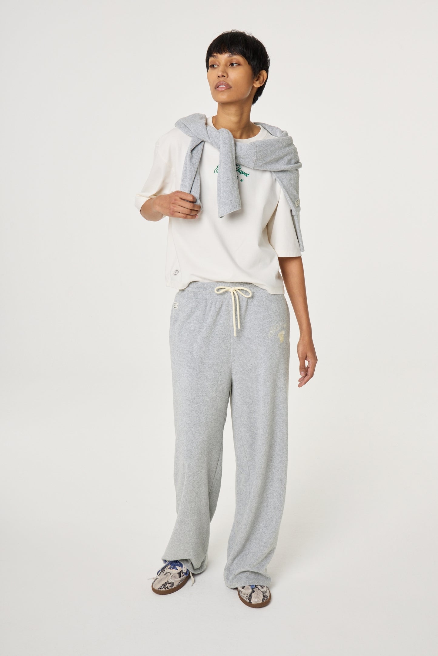 FABIENNE CHAPOT BROEK HUGO GREY MELANGE