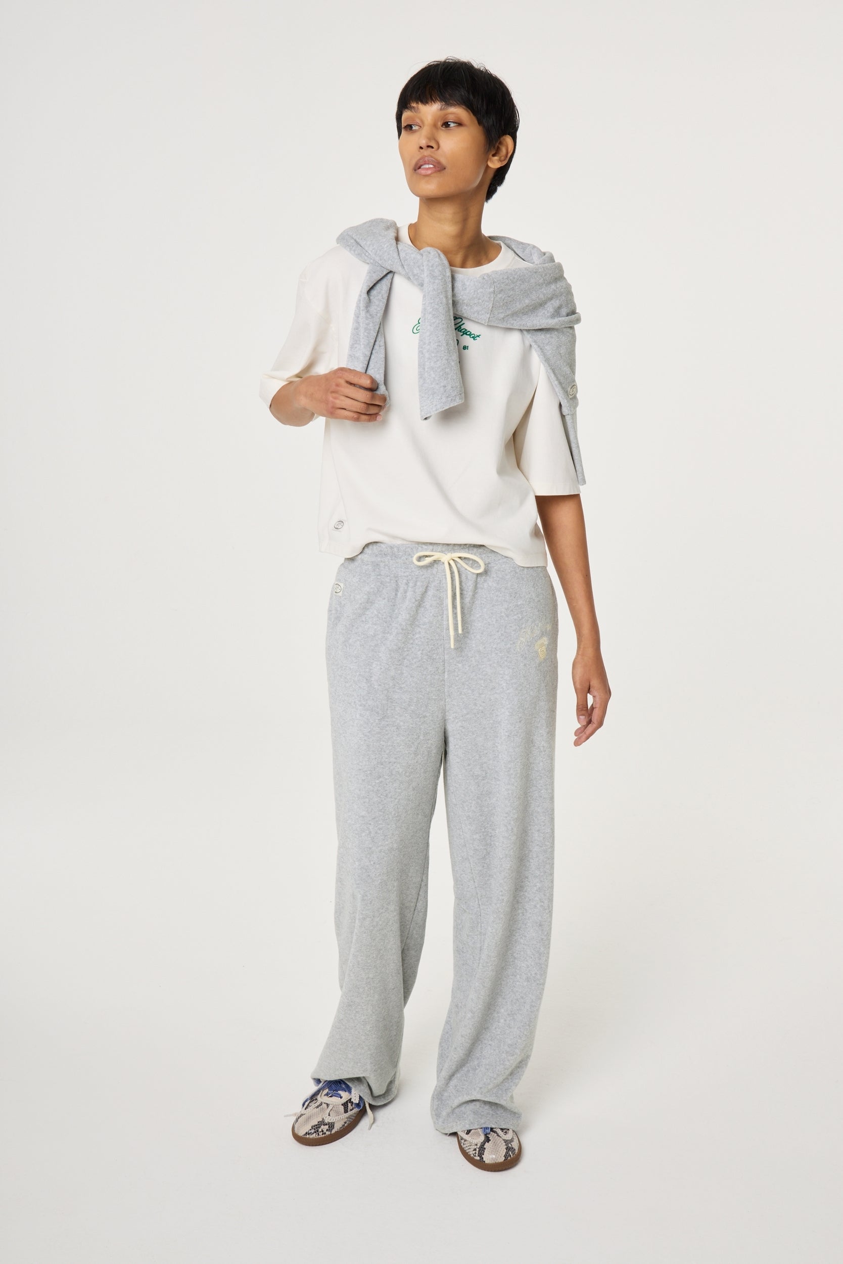 FABIENNE CHAPOT BROEK HUGO GREY MELANGE