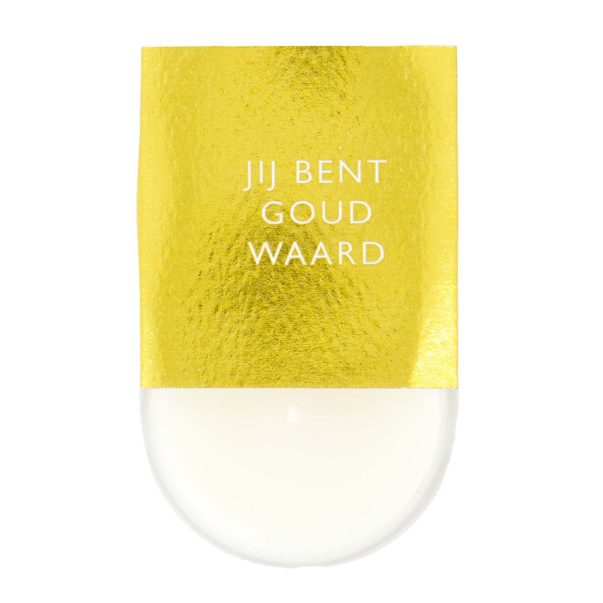 ZUSSS GEURKAARSJE JIJ BENT GOUD WAARD WHITE/GOLD