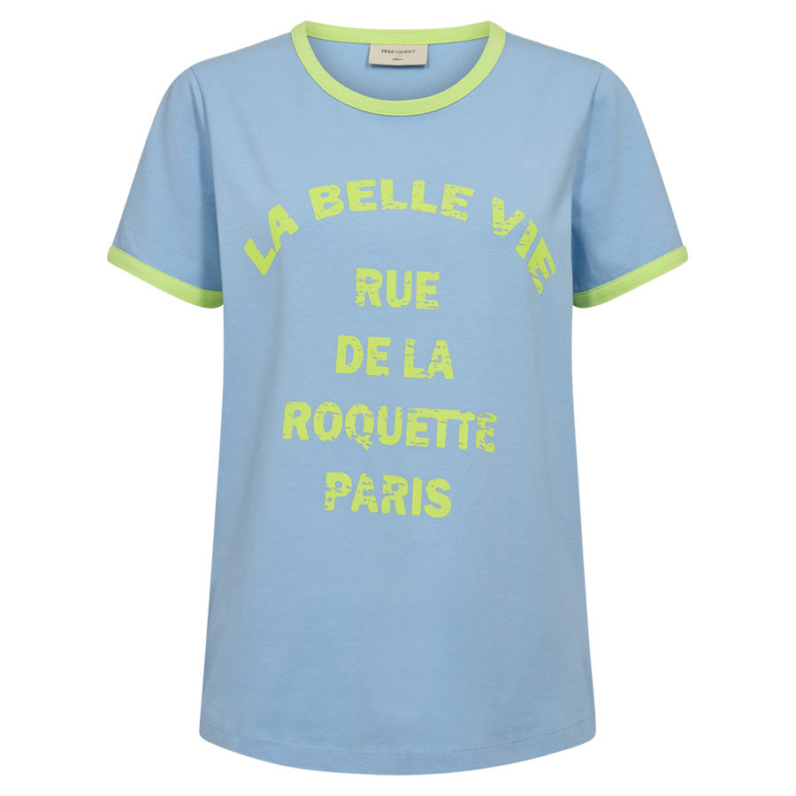 FREEQUENT T-SHIRT FENJAL BLUE BELL/SHARP GREEN
